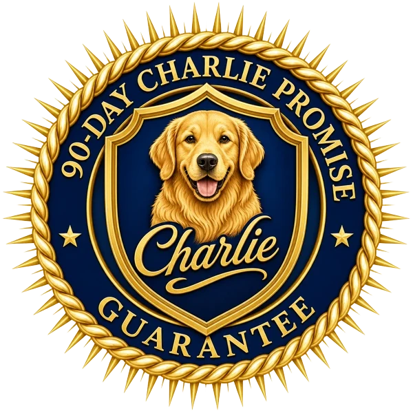 90-Day Charlie Promise guarantee seal