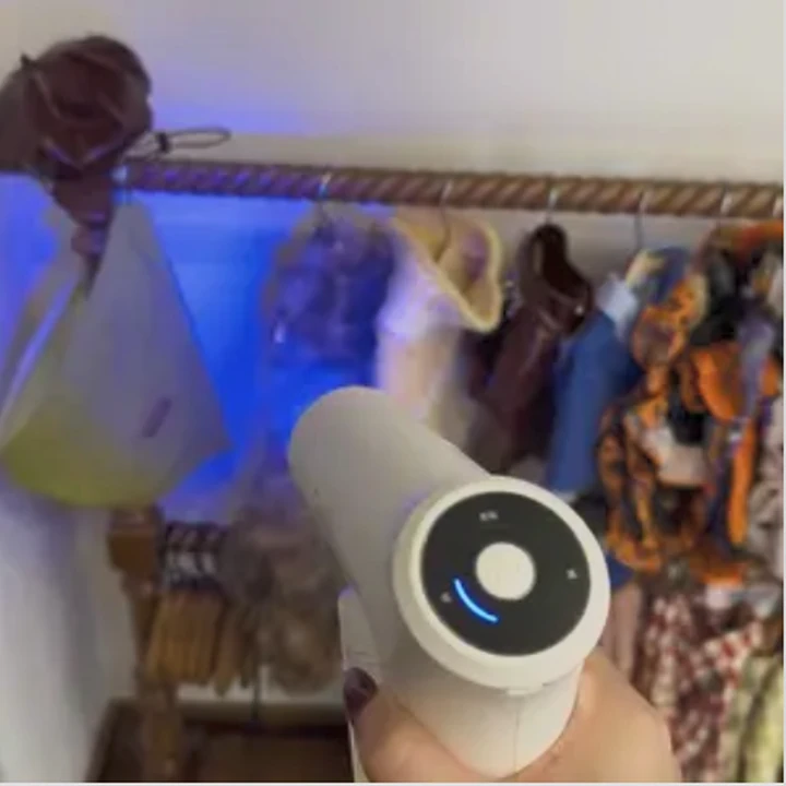 HappyPaw deodorizer used near a wardrobe